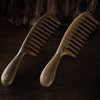 Green sandalwood tooth comb